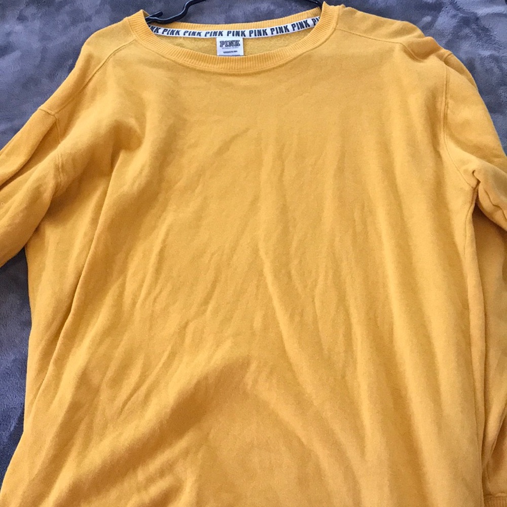 pink crew neck